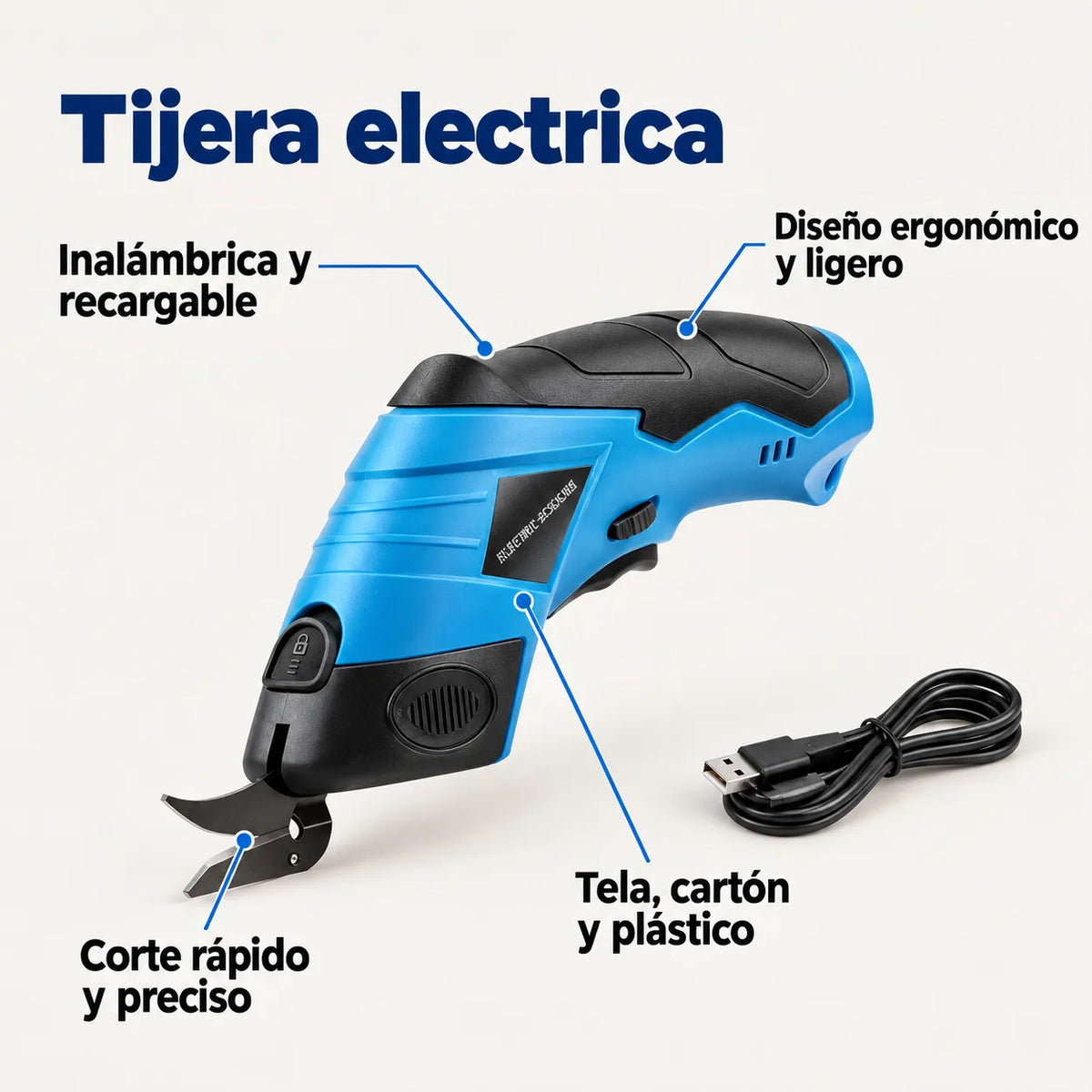 Tijera eléctrica inalámbrica